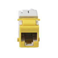 Jack Ultramax Cat6, UTP, Tipo Keystone, Color Amarillo, Punch Down