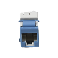 Jack UltraMAX Cat6, UTP, Tipo Keystone, Color Azul, Punch Down