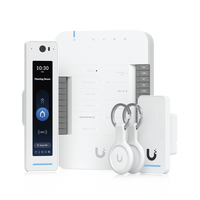 UniFi Access Kit de Inicio Gen2 Profesional para 1 puerta, (1) Lector NFC con pantalla táctil, audio 2 vías y cámara / (1) Lector NFC y de movimiento UA-G2 / Hub para conexiones para controlar una puerta con salida POE y energizar acc