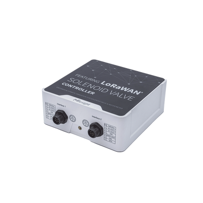 Controlador IoT Industrial LoRaWAN para Válvulas Solenoides / 2 Salidas CC / 2 Entradas por Pulsos / IP67