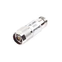 Atenuador en Línea de 20 dB, 0.5 W, Conectores N Macho-Hembra, CD-6 GHz.