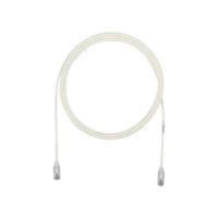 Cable de Parcheo TX6, UTP Cat6, Diámetro Reducido (28AWG), Color Blanco Mate, 0.30 Metros (1 Pie)