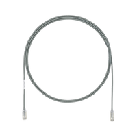 Cable de Parcheo TX6, UTP Cat6, Diámetro Reducido (28AWG), Color Gris, 1.5 Metros (4.92 Pies)