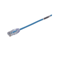 Cable de Parcheo TX6, UTP Cat6, Diámetro Reducido (28AWG), Color Azul, 10 Metros (32.81 Pies)