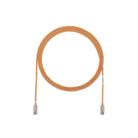 Cable de Parcheo TX6, UTP Cat6, Diámetro Reducido (28AWG), Color Naranja, 3.05 Metros (10 Pies)