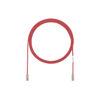 Cable de Parcheo TX6, UTP Cat6, Diámetro Reducido (28AWG), Color Rojo, 3.05 Metros (10 Pies)