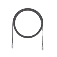 Cable de Parcheo TX6, UTP Cat6, Diámetro Reducido (28AWG), Color Negro, 4.57 Metros (15 Pies)