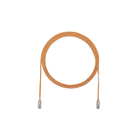 Cable de Parcheo TX6, UTP Cat6, Diámetro Reducido (28AWG), Color Naranja, 0.91 Metros (3 Pies)