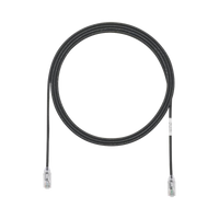 Cable de Parcheo TX6, UTP Cat6, Diámetro Reducido (28AWG), Color Negro, 1.52 Metros (5 Pies)
