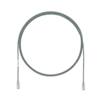 Cable de Parcheo TX6, UTP Cat6, Diámetro Reducido (28AWG), Color Gris, 1.52 Metros (5 Pies)