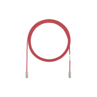 Cable de Parcheo TX6, UTP Cat6, Diámetro Reducido (28AWG), Color Rojo, 1.52 Metros (5 Pies)
