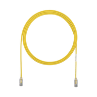 Cable de Parcheo TX6, UTP Cat6, Diámetro Reducido (28AWG), Color Amarillo, 1.52 Metros (5 Pies)