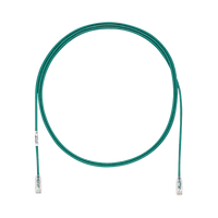 Cable de Parcheo TX6, UTP Cat6, Diámetro Reducido (28AWG), Color Verde, 2.13 Metros (7 Pies)