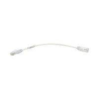 Cable de Parcheo TX6, UTP Cat6, Diámetro Reducido (28AWG), Color Blanco, 20.32 cm (8 Pulgadas)