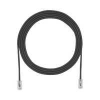 Cable de Parcheo UTP Cat6A, CM/LSZH, Diámetro Reducido (28AWG), Color Negro, 3.05 Metros (10 Pies)