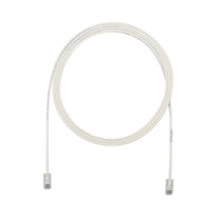 Cable de Parcheo UTP Cat6A, CM/LSZH, Diámetro Reducido (28AWG), Color Blanco Mate, 6.1 Metros (20 Pies)