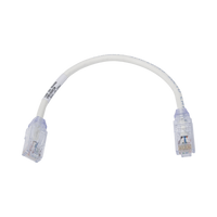 Cable de Parcheo UTP, Cat6A, Diámetro Reducido (28 AWG), CM/LSZH, Color Blanco Mate, 20.3 cm (8 Pulgadas)