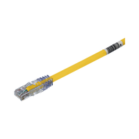 Cable de Parcheo UTP, Cat6A, 24 AWG, CM, Color Amarillo, 9.14 Metros (30 Pies)
