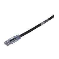 Cable de Parcheo TX6, UTP Cat6, 24 AWG, CM, Color Negro, 3.05 Metros (10 Pies)