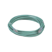 Cable de Parcheo TX6, UTP Cat6, 24 AWG, CM, Color Verde, 4.57 Metros (15 Pies)