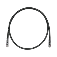 Cable de Parcheo TX6, UTP Cat6, 24 AWG, CM, Color Negro, 0.91 Metros (3 Pies)