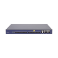 OLT de 8 puertos EPON con 16 puertos Uplink (8 puertos Gigabit Ethernet + 4 puertos SFP + 4 puertos SFP+), hasta 512 ONUs