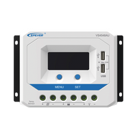 Controlador Solar de Carga PWM 12/24/36/48 V 45 A, Salida USB, con Display
