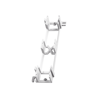Montaje de Pared para Panel de Parcheo de 12 Puertos, Color Blanco