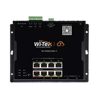 Switch L2 PoE Industrial / Administración Cloud Gratuita / 8 Puertos PoE af/at/bt 10/100/1000 Mbps / 2 Puertos SFP Gigabit / Máx Presupuesto PoE 145 W / Montaje Magnético - Riel DIN.
