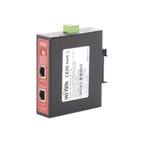 Splitter PoE IN hasta 90 W / Salida DC 12v/16V/24v o 48V / Carcasa metálica / Industrial soporte para riel DIN / Aplicaciones CCTV
