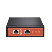 Inyector PoE Industrial / DC entrada 12-57V / PoE salida de Hasta 90W / Carcasa de Metal / Riel DIN / Aplicaciones CCTV