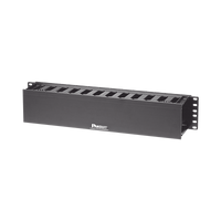 Organizador de Cables Horizontal PatchLink, Sencillo (Solo Frontal), Para Rack de 19in, 2UR