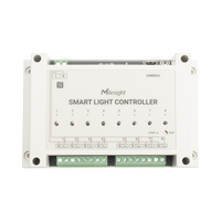 Controlador Inteligente de Iluminación LoRaWAN / 8 Circuitos / Medición de Energía / D2D Sin Gateway / Programación Automática