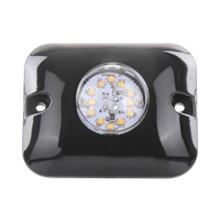 Luz Oculta Ultra Brillante con 12 LED, Color Rojo/Azul