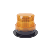 Burbuja brillante  de Larga Vida Útil con 8 LEDs, color ámbar, domo ámbar, 12Vcd