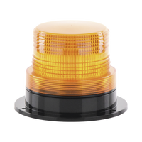 Burbuja Brillante de Larga Vida Útil, con 8 LEDs Color Ambar, Domo Ambar, 110 Vca
