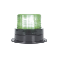 Burbuja Brillante de Larga Vida Útil, con 8 LEDs Color Verde, Domo Verde, 110 Vca