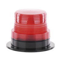 Burbuja Brillante de Larga Vida Útil, con 8 LEDs Color Rojo, Domo Rojo, 110 Vca