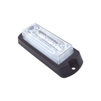 Luz Auxiliar Ultra Brillante de 8 LED's en color Rojo/Azul con mica transparente