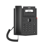 Teléfono IP / 2 Líneas SIP / Pantalla LCD 2.3" 132x64 / Audio HD G.722 y Opus / Conferencia 6 Vías / PoE 802.3af / Puertos Ethernet Duales 10/100 / Soporte EHS