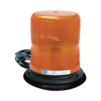 Baliza LED color ámbar con montaje magnético de succión DE 7