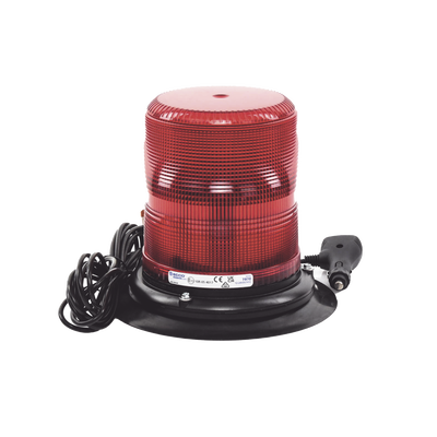 Baliza LED color rojo con montaje magnético de succión de 7