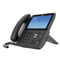 Teléfono IP  Android Empresarial para 20 lineas SIP, pantalla táctil, Wi-Fi y Bluetooth, PoE, hasta 112 botones DSS, puertos Gigabit, soporta recepción de video.