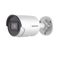 Bala IP 4 Megapixel / Lente 2.8 mm / 40 mts IR EXIR / IP67 / WDR 120 dB / PoE / Micrófono Integrado / ACUSENSE (Filtro de Falsas Alarmas) / Ultra Baja Iluminación