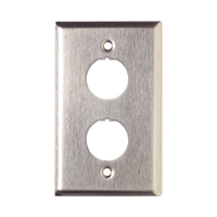 Placa de Pared Reforzada, de Acero Inoxidable, Para Uso Industrial, de 2 Puertos