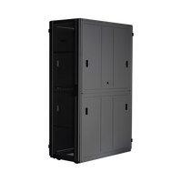 Gabinete FlexFusion™ XGL (Light) para Centros de Datos, 42 UR, 800 mm de Ancho, 1200 mm de Profundidad, Fabricado en Acero, Color Negro