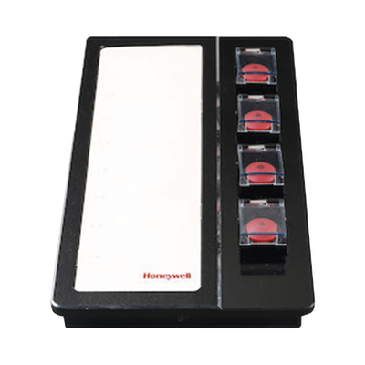 Extensión de teclado de 4 botones para activar tareas de difusión de emergencia en estaciones de paging en red
