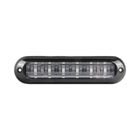Luz Auxiliar Ultra Brillante IP67 de 6 LEDs, Color Claro, con mica transparente y bisel negro