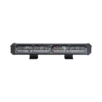 Barra de Luz de Advertencia, 2 Módulos de 6 LED, 11 Pulgadas Rojo/Claro