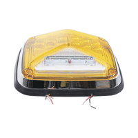 Luz de Advertencia de 8 X 6", Color Ámbar, Con Luz de Trabajo clara, Ideal para Ambulancias